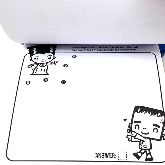 Universal Monsters Halloween Imagine Ink Activity Book Travel Frankenstein - Picture 10 of 11